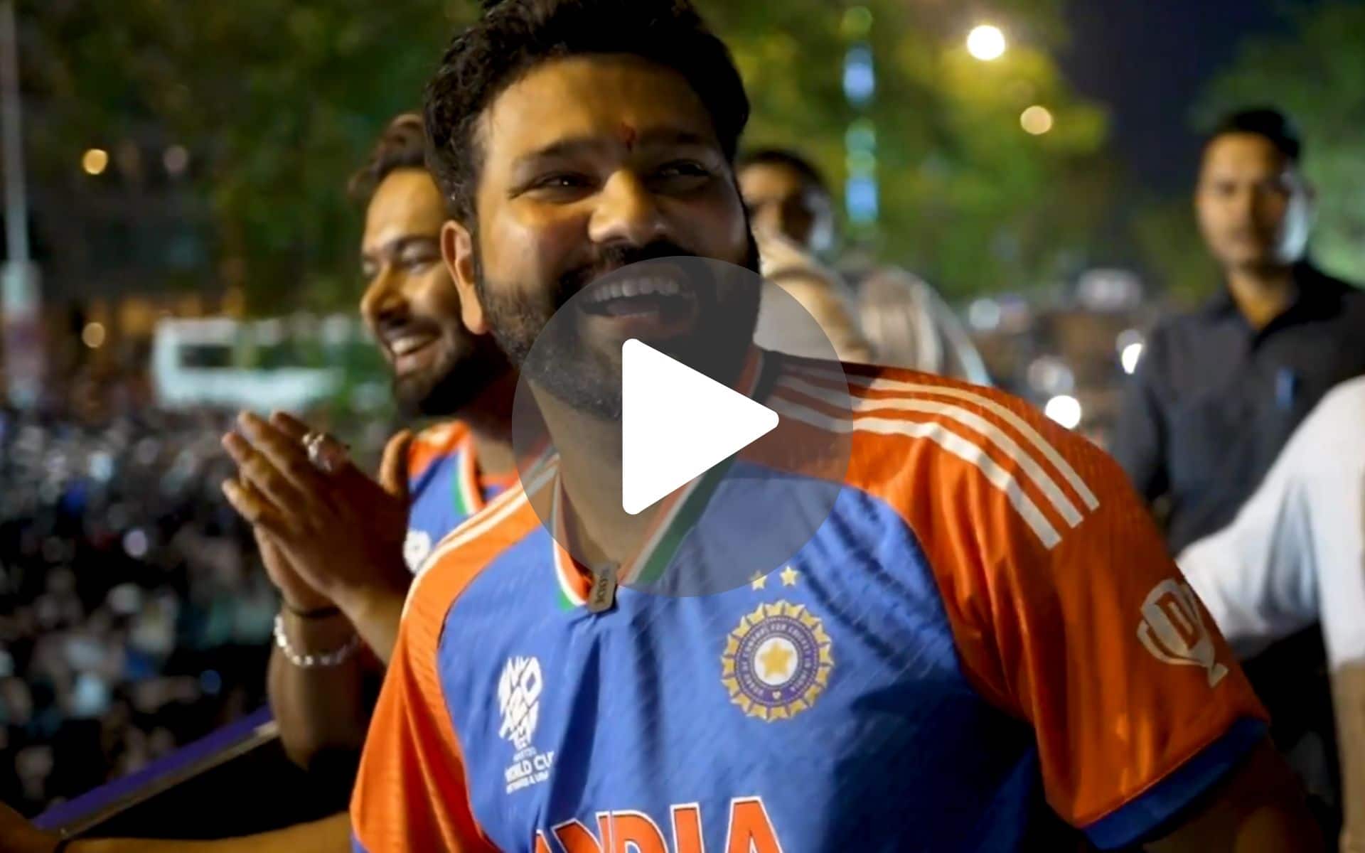 [Video] रोहित शर्मा ने T20 विश्व कप विजय परेड के दौरान व्यक्त कीं अपनी भावनाएं
